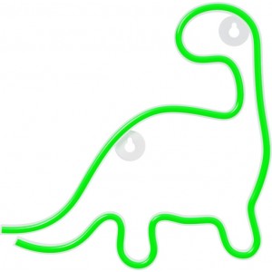 Neon LED Light DINOSAUR green NNE01 Neolia