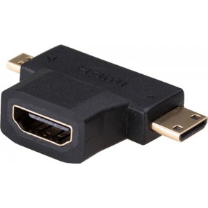 Akyga adapter AK-AD-23 HDMI (f) / mini HDMI (m) / micro HDMI (m)