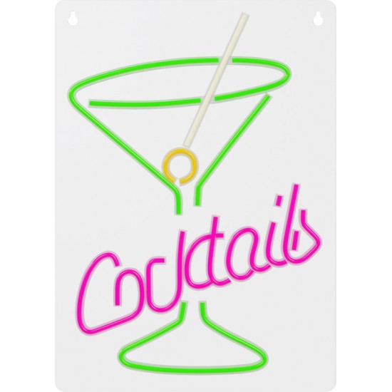 Neon PLEXI LED COCKTAILS pink green FPNE02X Forever Light