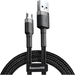 Baseus cable Cafule USB - micro USB 1,0m 2,4A gray-black