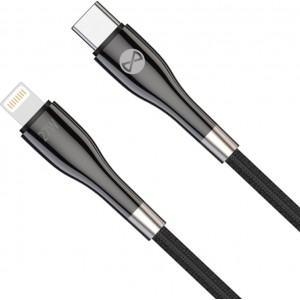 Forever Sleek cable USB-C - Lightning 1,0 m 27W black