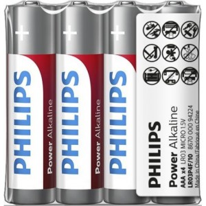 Battery PHILIPS AAA 4pcs Power Alkaline