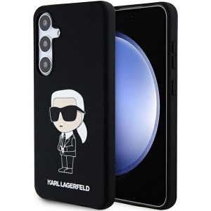 Cg Mobile Sas Karl Lagerfeld case for Samsung Galaxy S24 KLHCS24SSNIKBCK black HC SILICONE NFT IKONIK