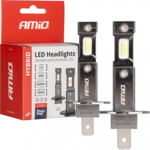 Amio LED Headlights Hybrid series H1 6000K Canbus 60W AMIO-04112