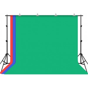 Puluz Photo studio background support Puluz 2x3m + Backdrops 3 pcs PKT5205