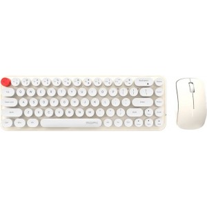 Mofii Wireless keyboard + mouse set MOFII Bean 2.4G (White-Beige)