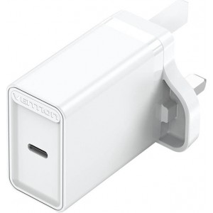 Vention USB-C Wall Charger Vention FADW0-UK 20W UK White