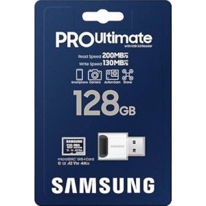 Samsung Memory card Samsung microSDXC PRO Ultimate 128GB 200 MB/s UHS-I/U3 (MB-MY128SB/WW)