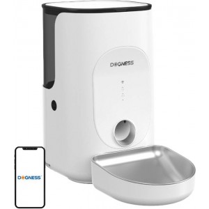 Dogness F16 WiFi 5G 4L smart food dispenser with stainless steel bowl (white)