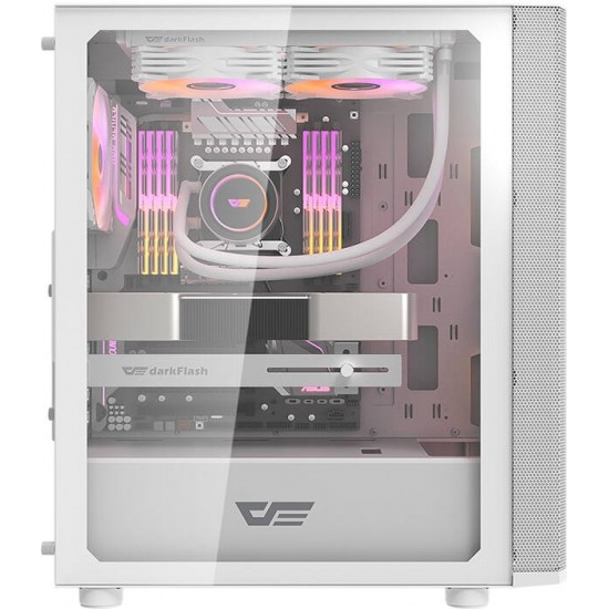 Darkflash DK360 computer case (white) + 3 ARGB fans