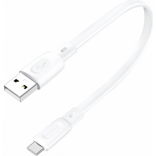 Foneng USB-A - USB-C cable Foneng X107 3A, 0.25m (white)