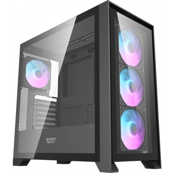 Darkflash DRX90 glass computer case (black)