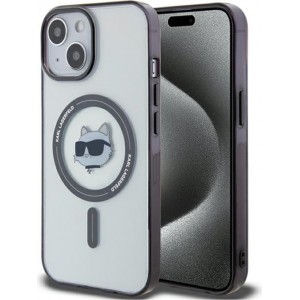 Cg Mobile Sas Karl Lagerfeld case for iPhone 15 6,1" KLHMP15SHCHNOTK transparent hardcase IML Choupette`s Head MagSafe