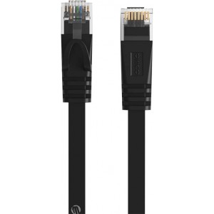 Orico RJ45 Cat.6 Flat Ethernet Network Cable 1m (Black)