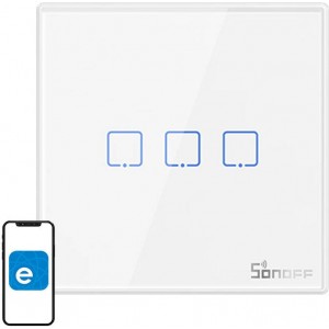 Sonoff Smart Wireless Wall Switch Sonoff T2EU3C-RF 433MHz (3-channel)