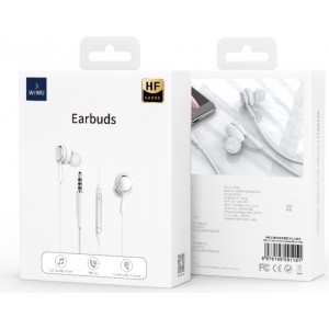 Wiwu wired earphones EB310 jack 3,5mm white