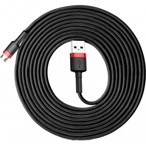 Baseus cable Cafule USB - microUSB 3,0 m 1,5A red-black