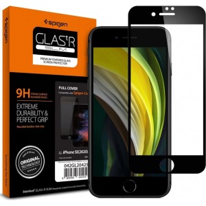 Spigen Glass FC Tempered Glass for iPhone 7 / 8 / SE 2020 / 2022 - Black