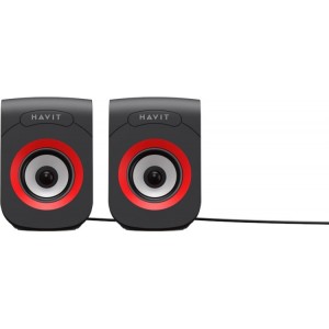 Havit computer speakers 2.0 HV-SK599 black-red