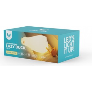 Telforceone LED Night Lamp LAZY DUCK FNL-01 white silicon Forever Light