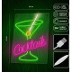 Neon PLEXI LED COCKTAILS pink green FPNE02X Forever Light