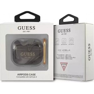 Guess GUA3UNMK AirPods 3 cover czarny/black Marble Collection