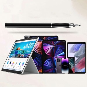 Alogy 2-in-1 stylus capacitive touch for tablet phone screen Black