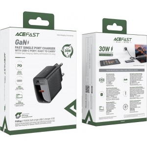 Acefast A102 Charger Network GaN USB-C PD 30W - Black