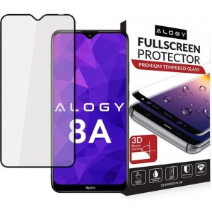 Alogy Glass Full Glue case friendly for Xiaomi Redmi 8A Black