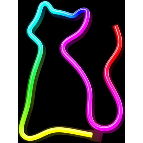 Neon LED RGB CAT FLRN03 + RC Forever Light