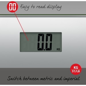 Salter 9206 SVSV3RCFEU16  Glass Bathroom Scales