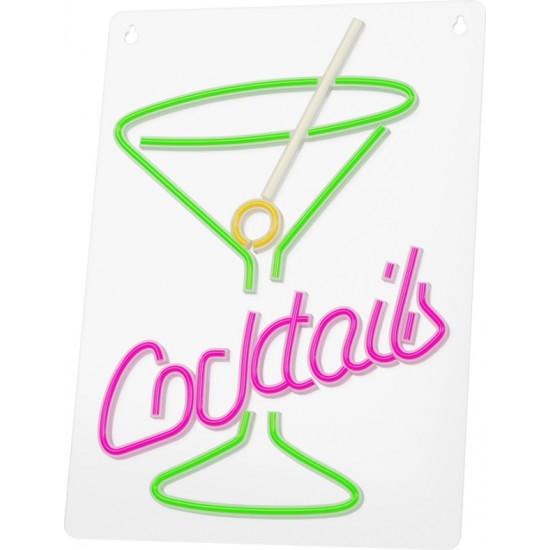 Neon PLEXI LED COCKTAILS pink green FPNE02X Forever Light