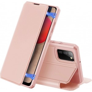 Dux Ducis Skin X Bookcase type case for Samsung Galaxy A02s EU pink