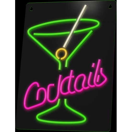 Neon PLEXI LED COCKTAILS pink green FPNE02X Forever Light