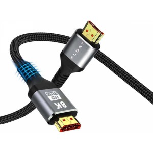 Alogy Kabel HDMI 2.1 Alogy 2m 8K PREMIUM ULTRA High Speed 60Hz 48GBps Czarny