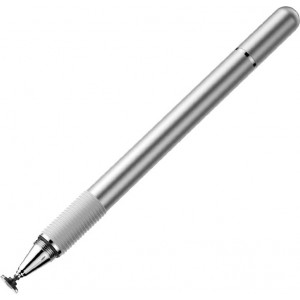 Baseus Golden Cudgel ACPCL-0S double-sided stylus for tablets, phones with gel pen - silver