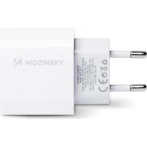 Wozinsky fast charger USB C PD 20W + USB C / Lightning cable 1m white