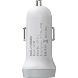 Devia car charger Smart 2x USB 3,1A white