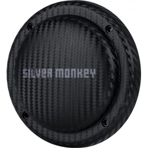 Silver Monkey Tag Carbon IP67 Locator with Apple Find My - Black