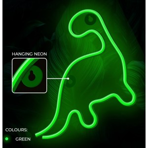 Neon LED Light DINOSAUR green NNE01 Neolia