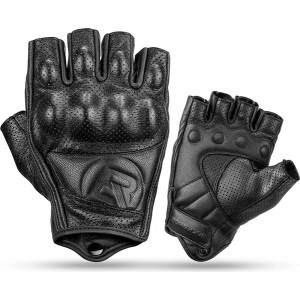 Rockbros 16220006003 L leather motorcycle gloves - black