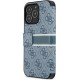 Cg Mobile Sas Guess case for iPhone 13 Mini 5,4" GUBKP13S4GDBL blue book case 4G Stripe