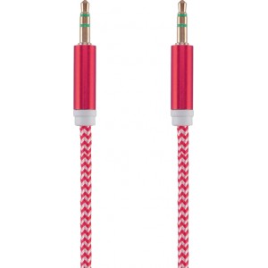 Tellur Basic Audio Cable aux 3.5mm Jack 1m Red