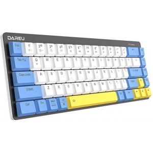 Dareu EK868 Bluetooth wireless mechanical keyboard (white-blue-yellow)