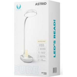 Desk LED Lamp 4,5W with bunny light PURE FLB-30 ASTRID white Forever Light