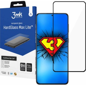 3MK HardGlass Max Lite Tempered Glass for Samsung Galaxy S22 Plus Black