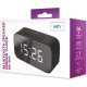 Setty Bluetooth speaker Mirror clock GB-200 black