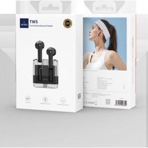 WIWU Bluetooth earphones T21 TWS black