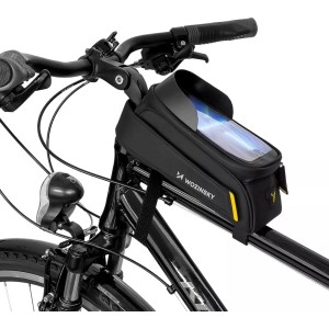 Wozinsky bicycle frame bag with phone case 1l black (WBB25BK)