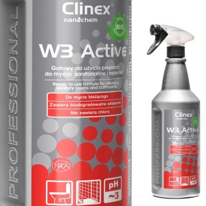 Clinex Liquid agent for cleaning toilets and bathrooms based on citric acid CLINEX W3 Active BIO 1L